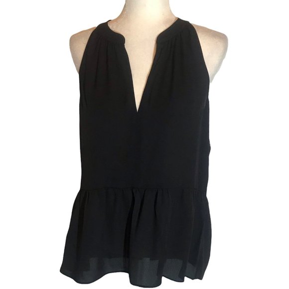 1. State Split Neck Peplum Top. New With Tickets. Size Large. - Picture 1 of 5